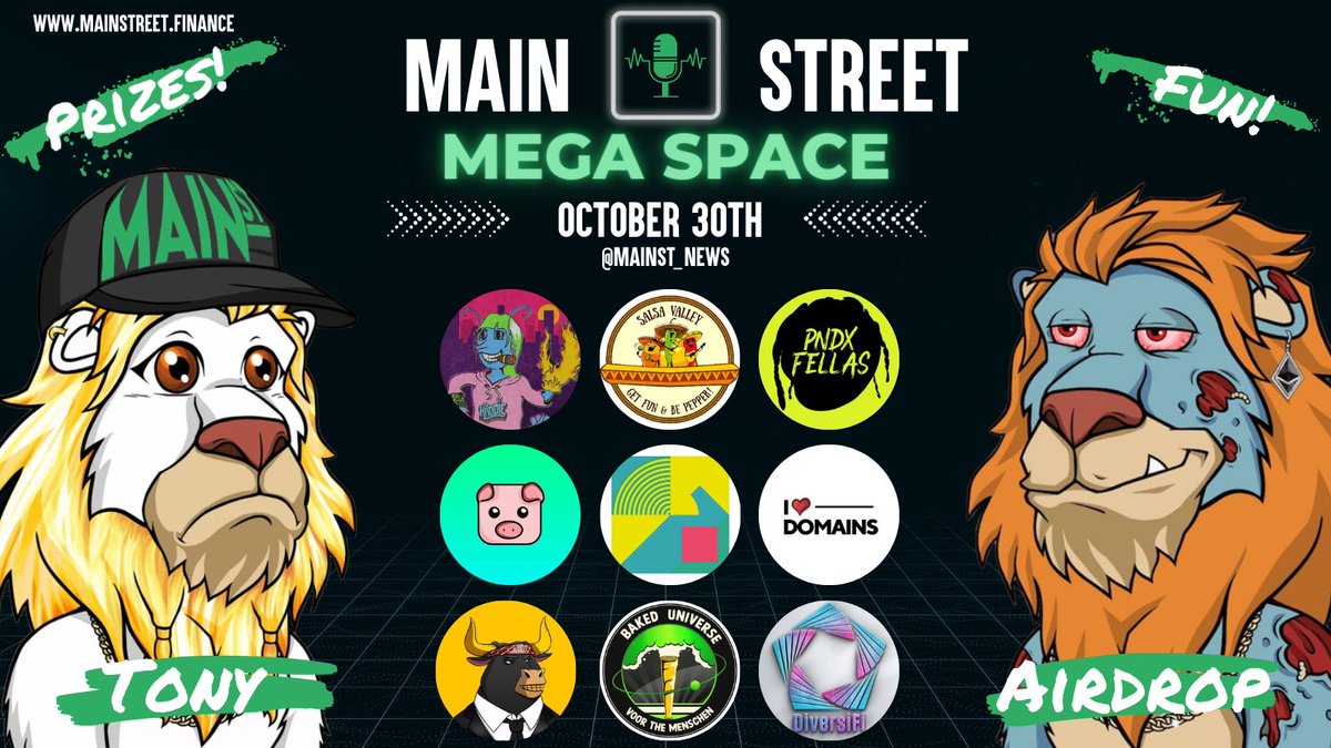 LazyStreetKings's tweet photo. ๐ฆ๐ Any #LazyLions looking to get familiar w/ some OG & upcoming #BNBChain projects hereโs your chance! #StreetKings giving away a #LazyJuice is just a bonus!๐ง
๐ฆโฌ๏ธ https://t.co/GkQLCIQPyx MegaSpace tomorrow 1pmEST/5pmUTC!
https://t.co/IOwdwHdEvv
@MAINST_News #MoneyMonkeys https://t.co/b9WFEXzhm5