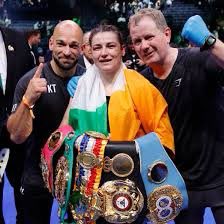 The real #GWOAT is fighting tonight and again will show why she is the greatest woman of all time. <a href="/KatieTaylor/">Katie Taylor</a> #DAZN <a href="/Claressashields/">Claressa Gwoat Shields</a> <a href="/EbanieBridges/">Blonde Bomber 🥊💁🏼‍♀️</a>