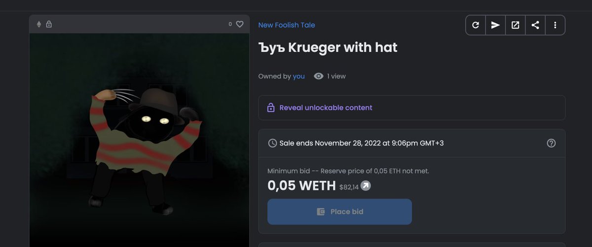 FoolishNew's tweet image. I forgot my hat at the previous NFT 🎩 opensea.io/assets/ethereu… via @opensea #OpenSeaNFT #opensea #NFT #charity #Halloween #NFTs #NFTshill #NFTsales #NFTMINT #NFTProjects #NFTCommuinity #NFTcollections #nftarti̇st #nftarti̇sts #NFTart #NFTartwork #NewFoolishTale