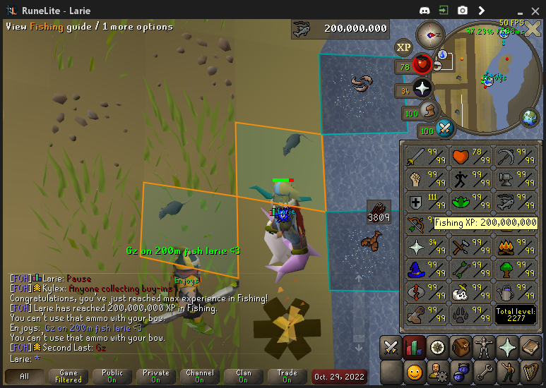 larieosrs's tweet image. 200m fish
