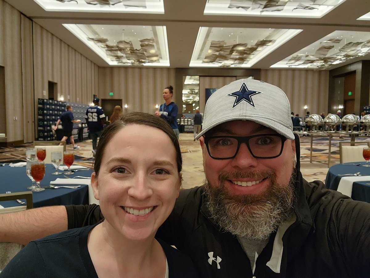 #cowboystravel
Happy wife happy life... lifelong bears fan, but she loves the Cowboys!