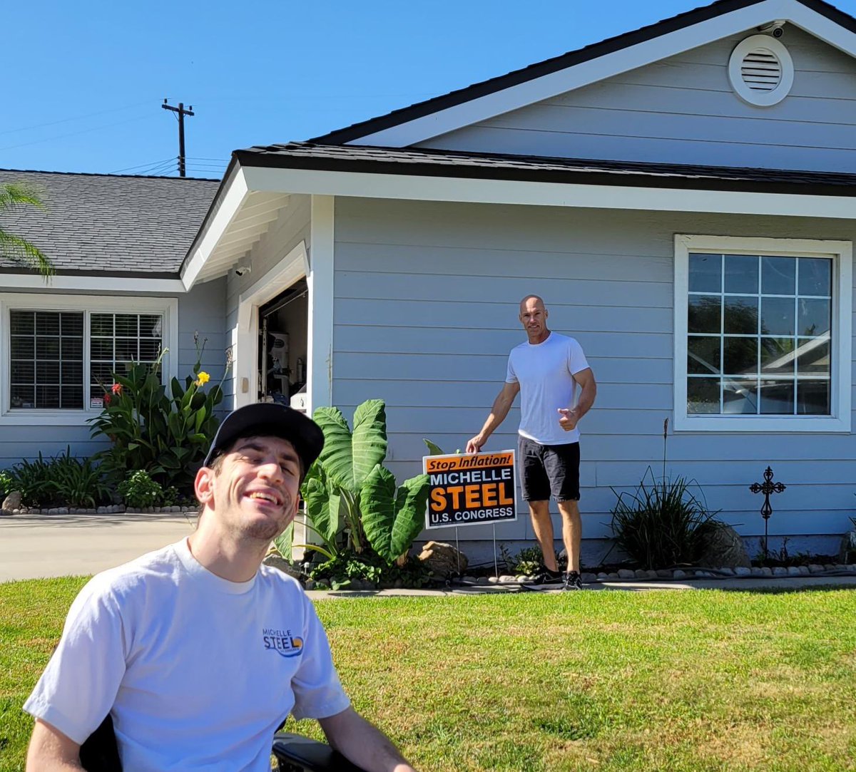 Only 10 days left to remind voters to get out to vote! #TeamSteel was out in full force knocking on doors throughout #CA45! #StandWithSteel