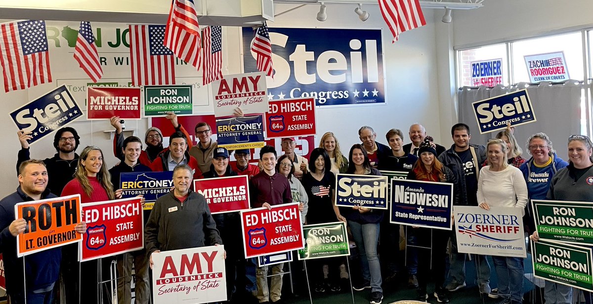 RealTylerMurray's tweet image. 🇺🇸🐘GET OUT THE VOTE🐘🇺🇸

Wisconsinites in Kenosha county are ready to GET OUT THE VOTE for @RepBryanSteil @RonJohnsonWI and @michelsforgov ‼️✅ 

Sign up below if @TeamWIGOPField can count on you to help elect Republicans⬇️

gopvictory.com/wi/volunteer/

#LeadRight
