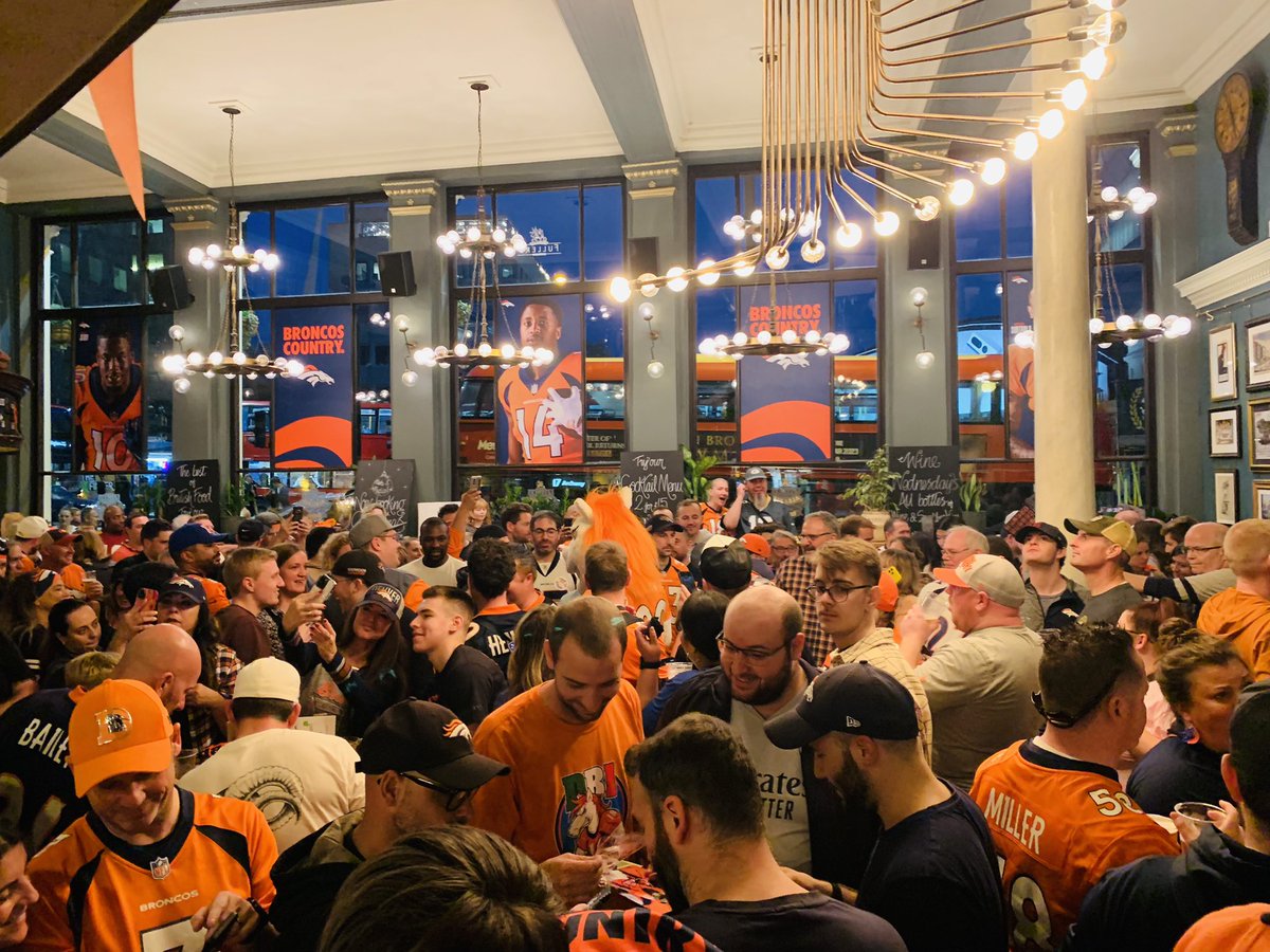 robertpurse's tweet photo. I’ve waited along time for this! #BroncosCountry in London, let’s bring the noise tomorrow #Letsride https://t.co/ebNxbV3tFF