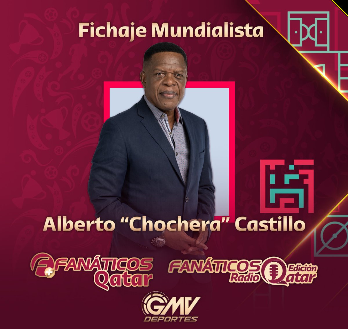 #Yo ViVo ElMundial

🤓⚽️ Durante #Qatar2022 me sumo a la mesa de @Fanaticos21 y #FanaticosRadio🎤 para analizar todo lo relacionado al mundial con el equipo de especialistas de <a href="/DeportesGMV/">Megavisión Deportes</a>