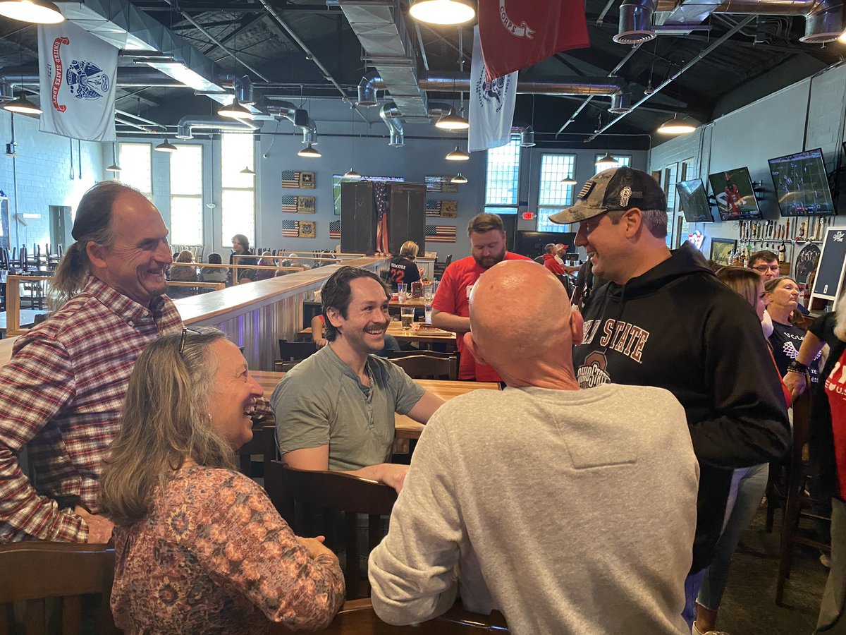 Thanks Mayor <a href="/SamuelCramblit/">Samuel Cramblit</a> for having me in Ironton this afternoon. A Saturday spent with friends, good conversation, and our Buckeyes is a Saturday well spent. Let’s just hope the second half goes better than the first. 😬