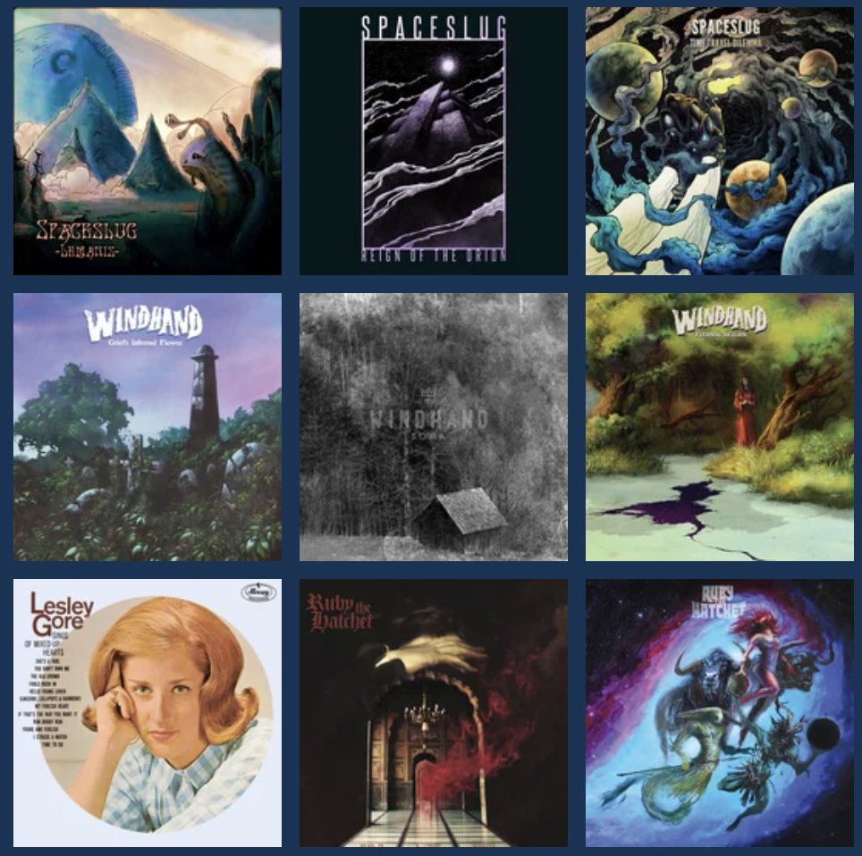 Mathgarden's tweet photo. It's an odd mix for weekend listening. Heavy on #spaceslug @windhandva @rubythehatchet with some Lesley Gore:) https://t.co/unDMx1mSmQ