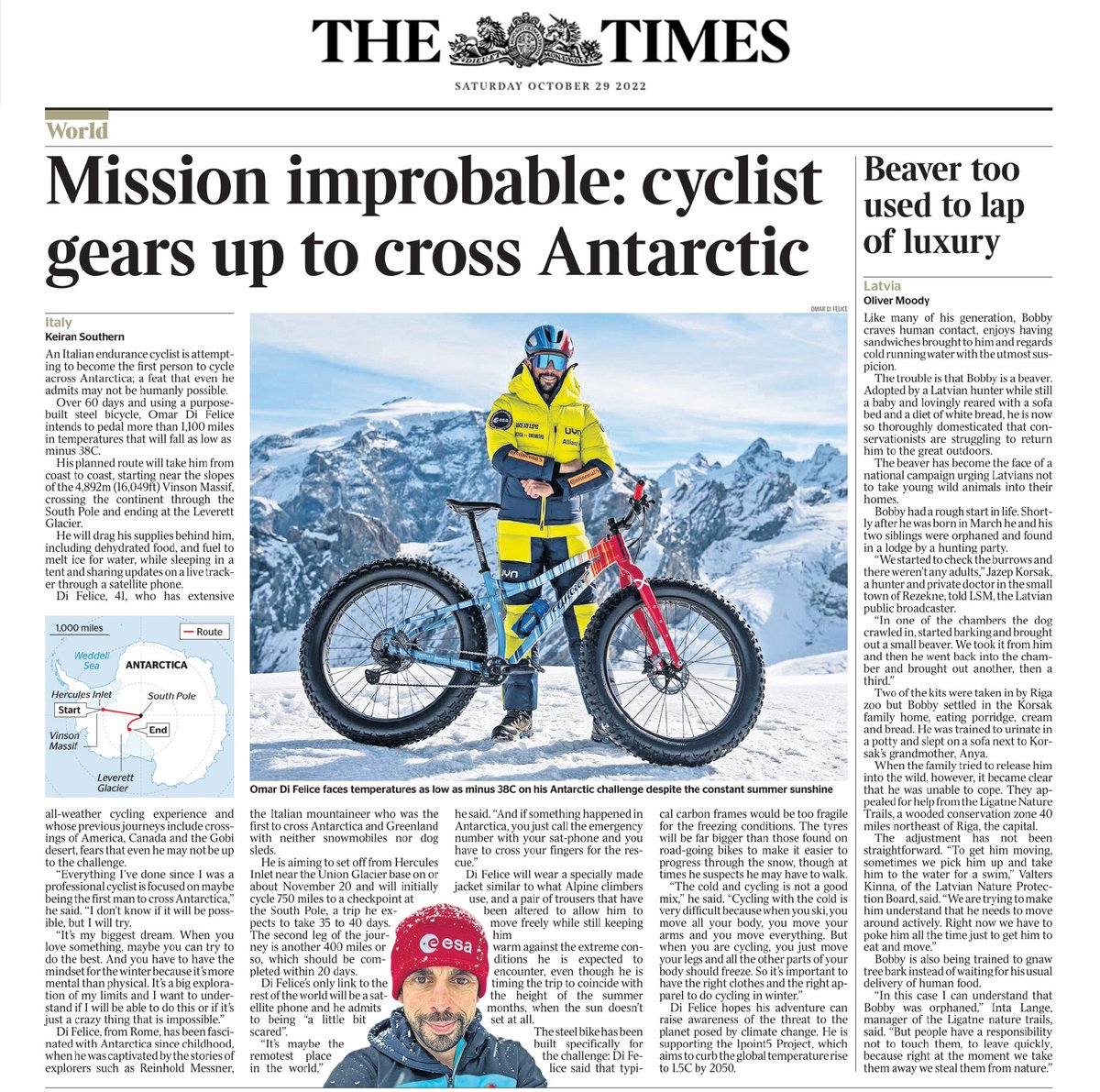#antarcticaunlimited is on <a href="/thetimes/">The Times and Sunday Times</a> ! Proud and with all the eyes focused on my Antarctica cross attempt 😬🫢🙏