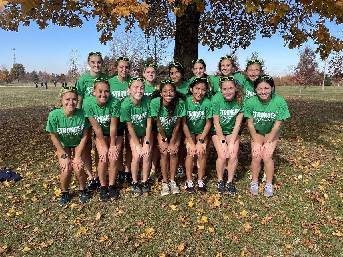 RunningOEHS's tweet photo. These are the smiles of a team who just qualified for State!!! Way to go OEXC! 2nd place team in the Normal Community Sectional! @IderanOE @CoachKell3 @OEHS_GoWolves https://t.co/9lw5hrFChM