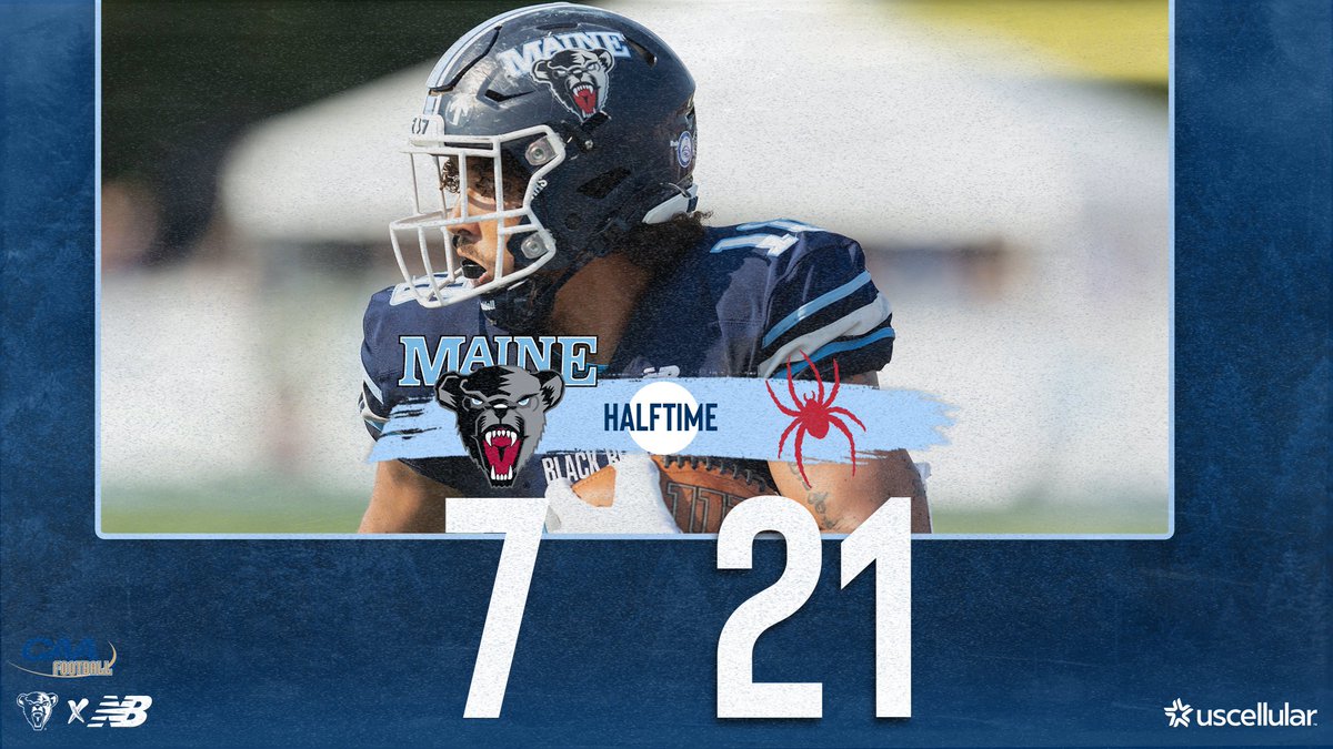 Down two scores at the half. Bowman has the TD! #BlackBearNation | ⬆️