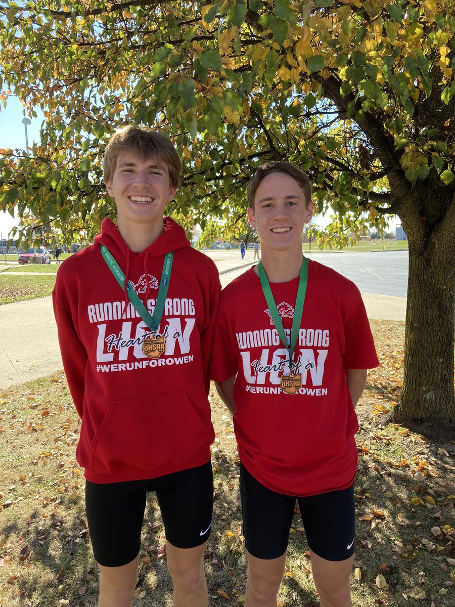 MrWalters225's tweet photo. Sheridan’s boys XC made state for the 10th straight year! Tate Ruthers (5th - PR 15:57) &amp; Simon Conrad (21st- PR 16:34) were both Indiv State Qualifiers. Skinner (38th), Rodich (56th) and Fr. Alec Lackey (HUGE PR 17:55- 75th) rounded out the scoring for the team to get 5th place! https://t.co/F8LMvFjBlp