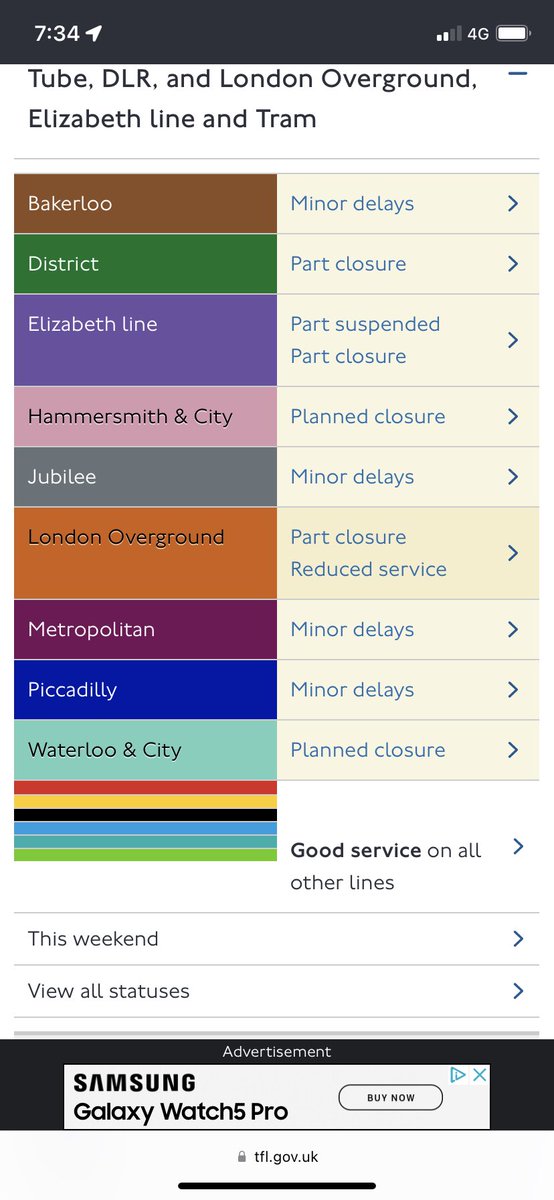 Why, why, why ⁦<a href="/TfL/">TfL</a>⁩ does it say a Good Service when Victoria Station is closed to Eastbound District &amp; Circle Line services? If I’d known before getting on the tube train I would have taken a different route and saved myself a lot of time after a really long working day 😢