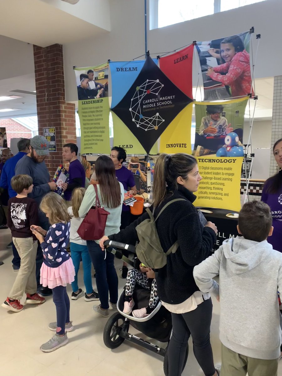 TreadwellJ's tweet image. Only snapped one pic at the @wcpssmagnets Magnet Fair this morning because it was so busy &amp;amp; great to be able to share about our great school! If you’re looking for more info about @CMMSCougars sign up to join us on a Future Leader Tour! #WeAreCarroll