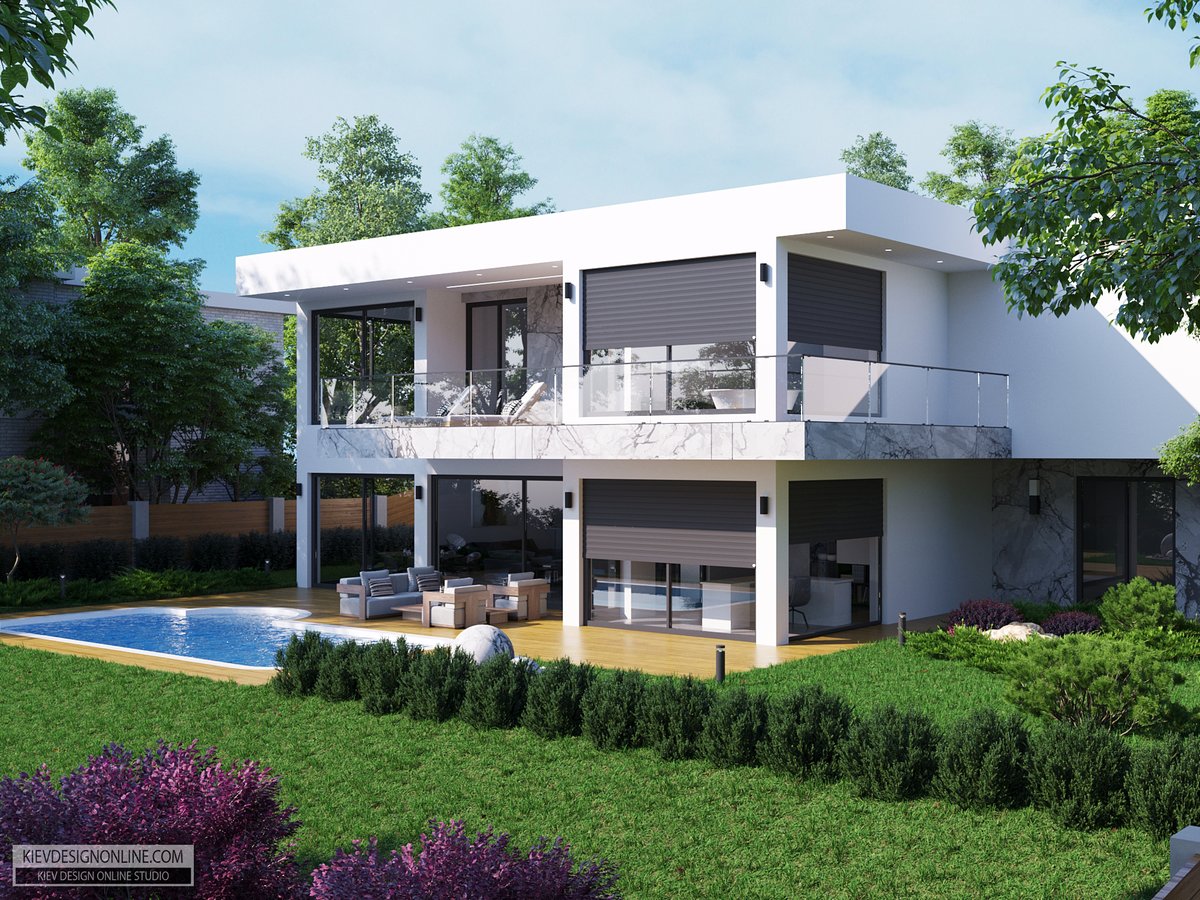 Another view of our 3D exterior rendering project - Villa Laura
kievdesignonline.com/architectural-…
#3DRendering #3DArchitecturalRendering #Kievdesignonlinestudio #archviz #3dartist #exterior3dvisualization #3drenderingstudio #cgartist  #visualization #CGI #3dart #architecturedesign  #design