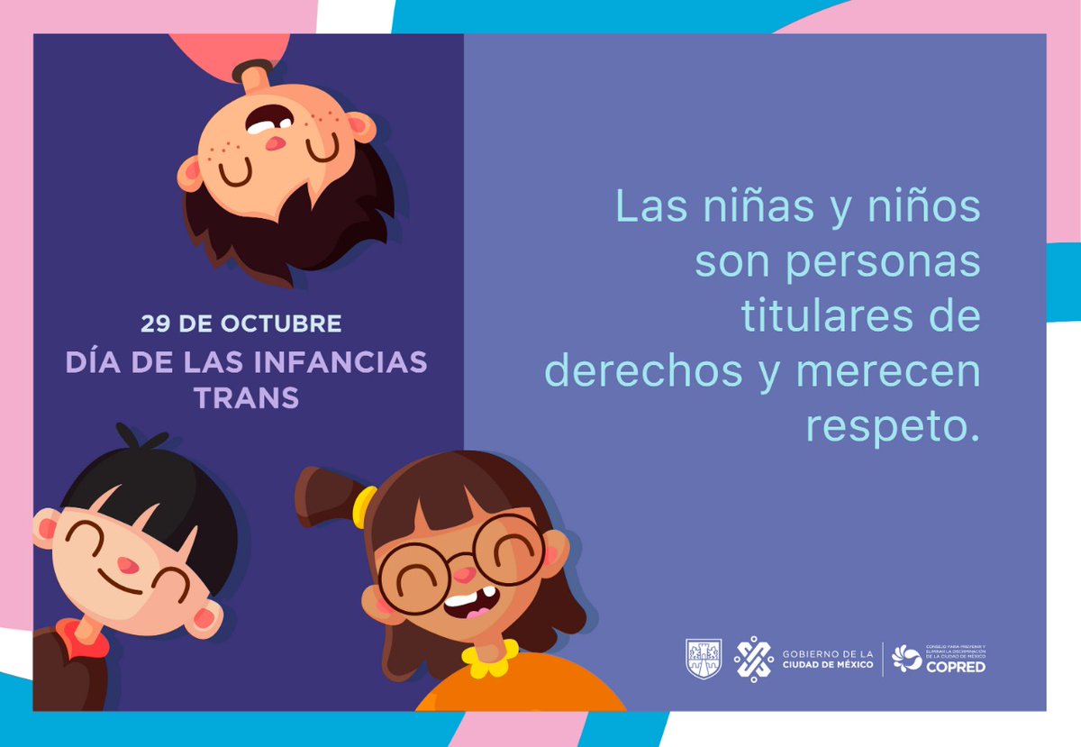 Niñas, niños y adolescentes son titulares absolutos de derechos, entre ellos el derecho a la identidad, y su ejercicio no puede depender de la mayoría de edad. #DíadelasInfanciasTrans