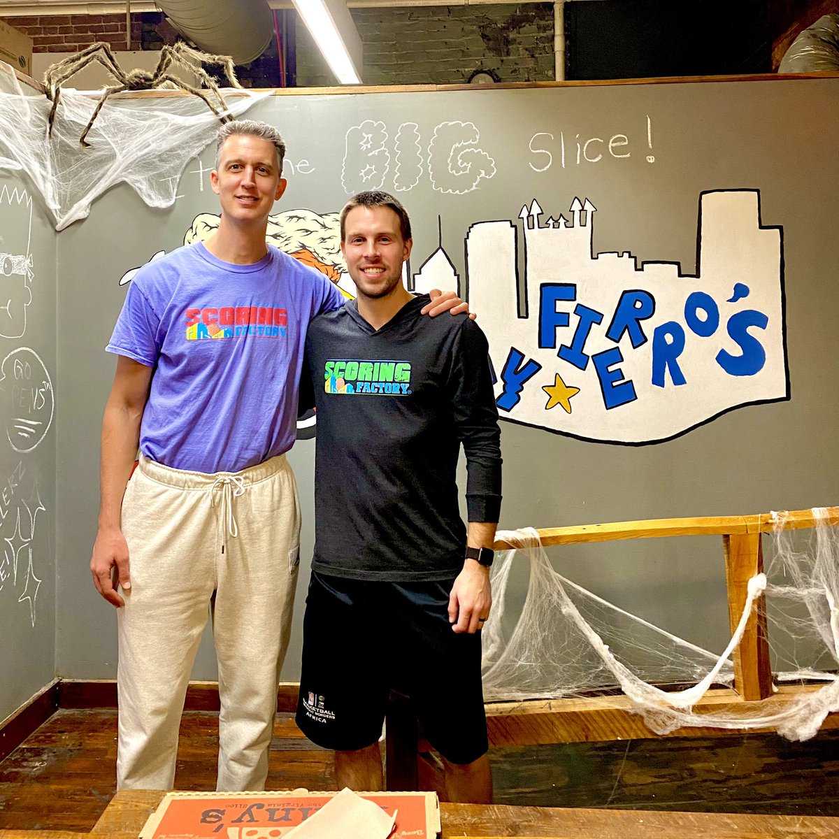 Post training slice with an old friend at the best Pizza place in Pittsburgh. #ComeGetSome!