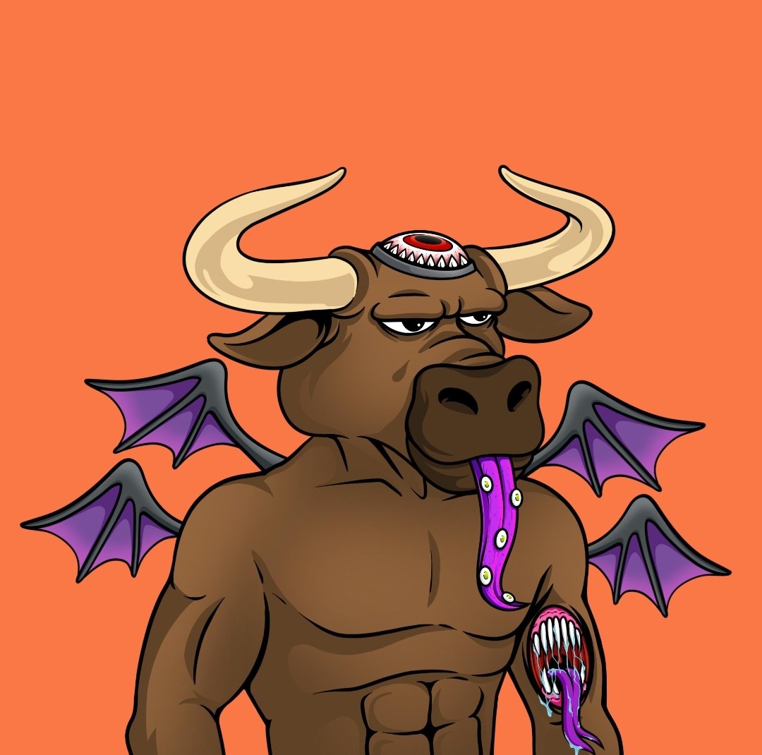 Minted this one during holders mint <a href="/adabullsclub/">Ada Bulls Club</a> #adabullsclub #CNFT #zombiebulls
Public mint tomorrow 🚀