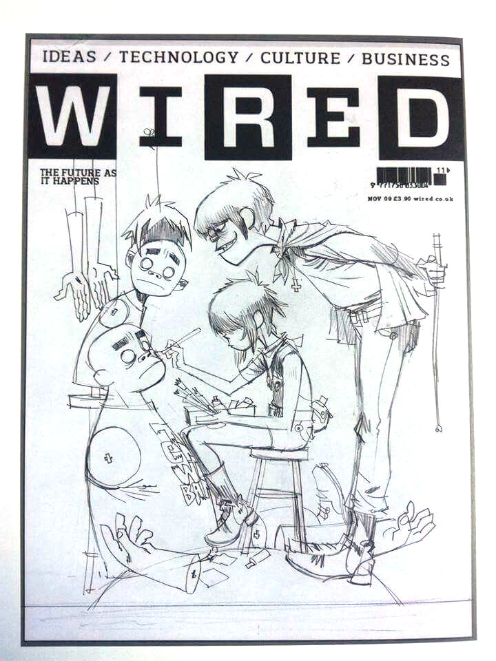 額装済　Gorillaz 限定アートプリント Gorillaz - Cracker Island (Alternate Cover Deluxe Edition)