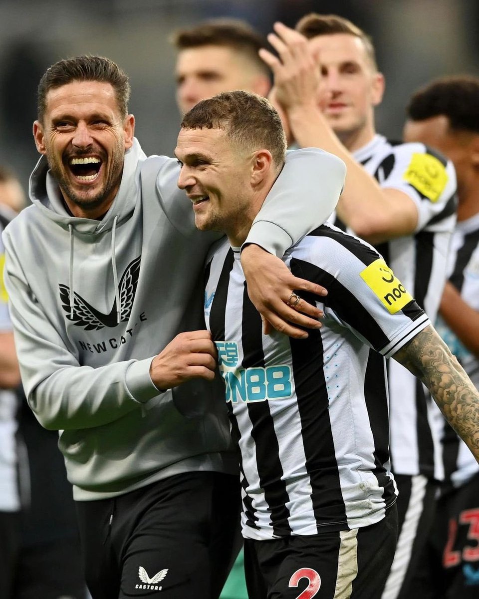 E-I-E-I-E-I-O 
Up the Premier League we go 🎶 

Brilliant again today by everyone from back to front! ⚫️⚪️