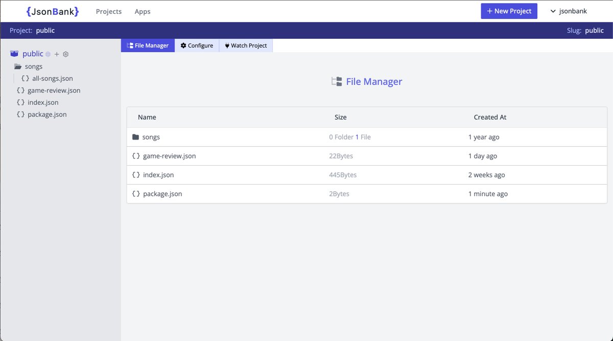 JsonBank.io {"BETA": true} tweet media