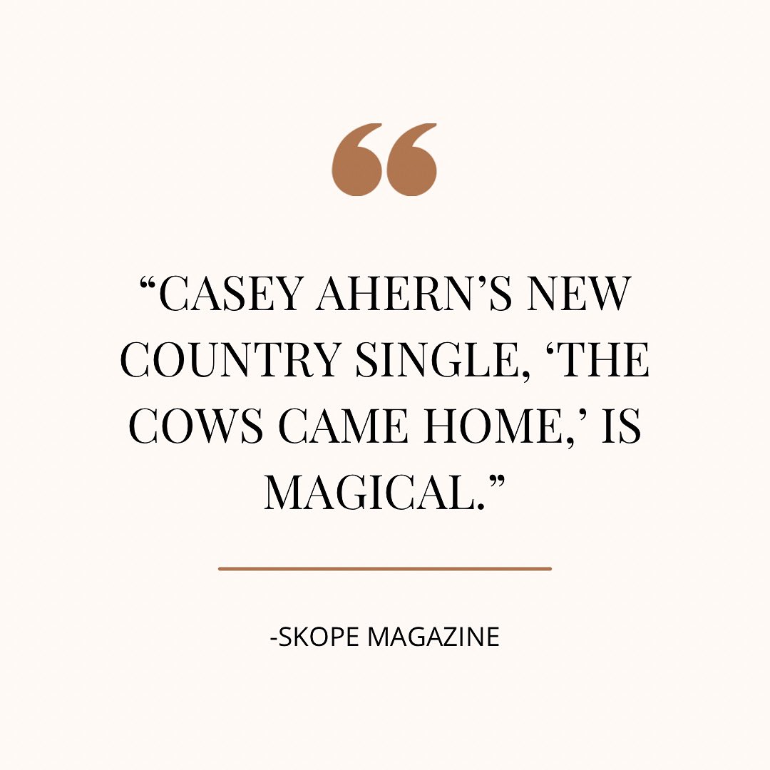 casey_ahern's tweet photo. Thank you @skopemag for the kind words and talking to me about “The Cows Came Home!” 🤍🐄 

To read the full Q&amp;A, go to:
https://t.co/h8rfech51N https://t.co/fGy7AV5gZn