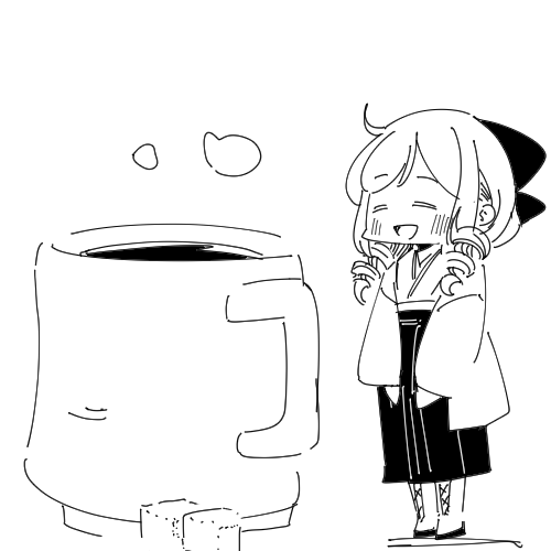 おなかすいたねー 砂糖入りのお湯でも作ろうかな?? 