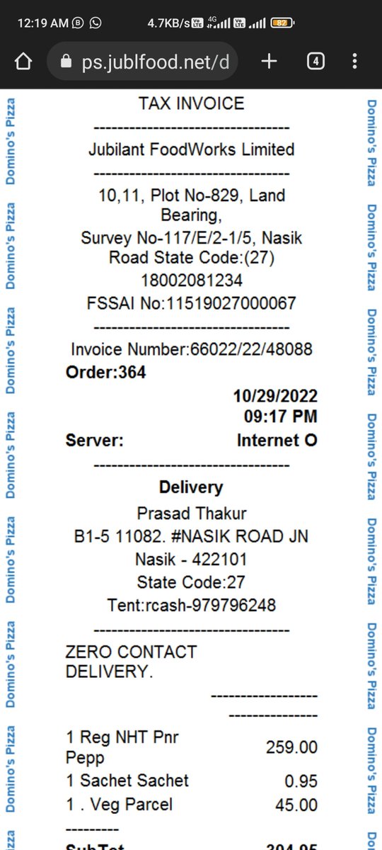 cyber_addicted_'s tweet photo. @dominos How about telling me what happened with this order.? https://t.co/pAEIer3TUD