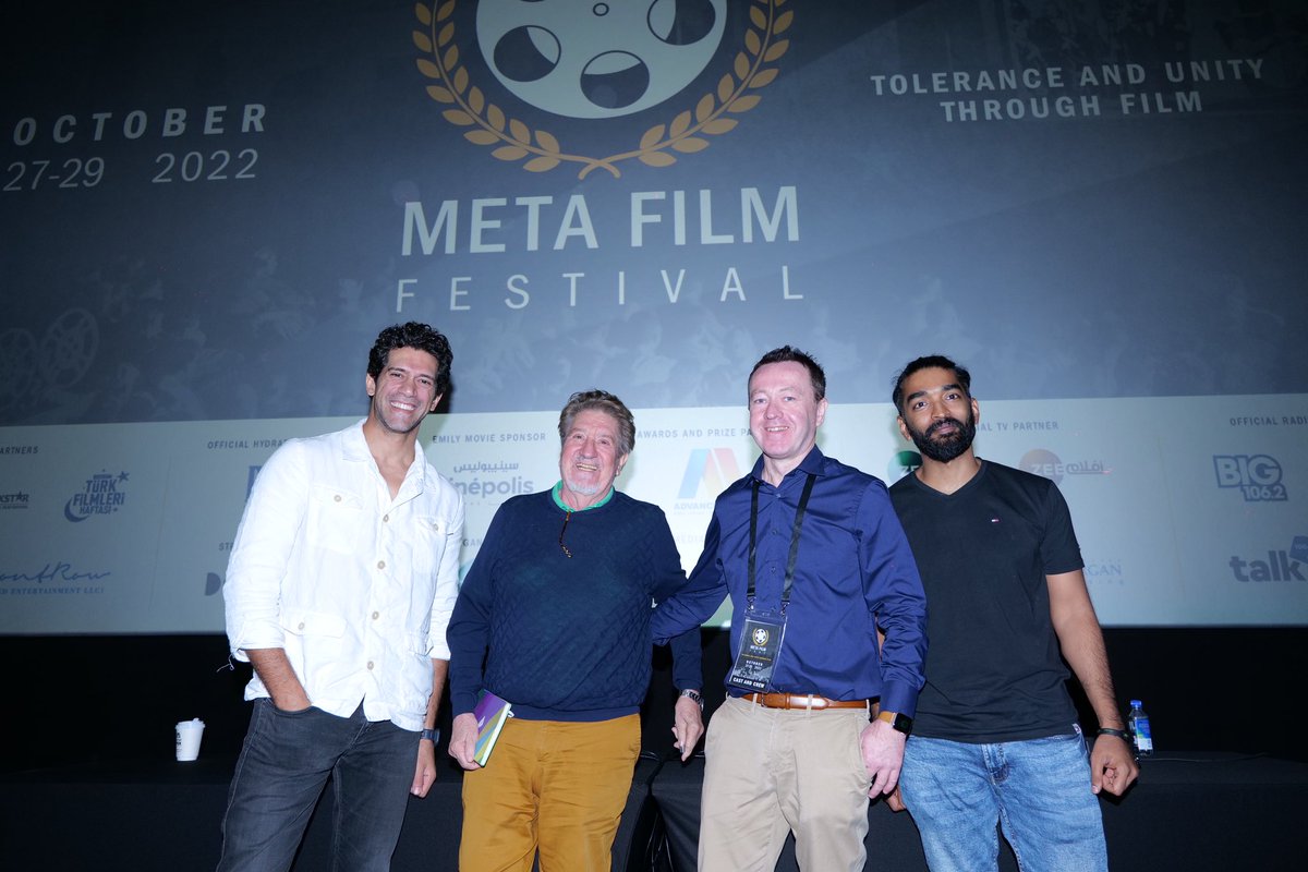amagdy's tweet photo. It’s a choice.. Either you are working on being a movie star, a great actor or an inspiring artist.. Yet it’s not really a choice.
Honored to meet academy award winner Andrés Vicente Gómez, and also award winning producer James Hughes
#MetaFilmFest https://t.co/qOOPhbY2cJ