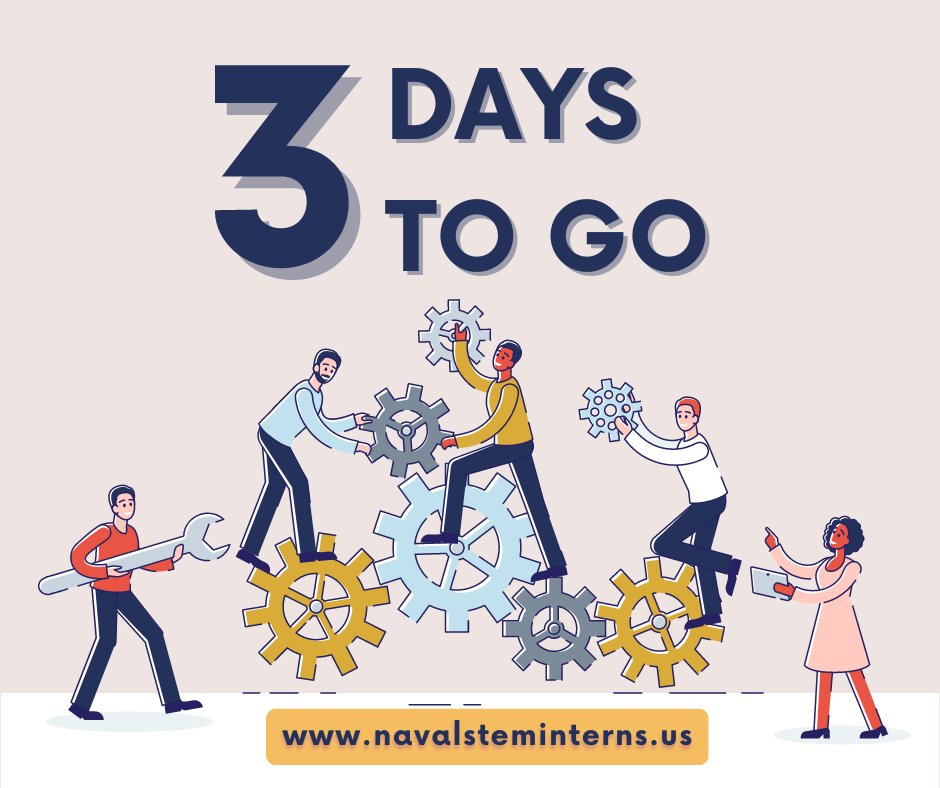 navysteminterns's tweet photo. Your STEM career starts with an internship! Only 3 days left to apply at: https://t.co/X7DERgBHJo #STEMcareer #STEMeducation #STEM #STEMjobs #STEMedu #STEMeducation https://t.co/QsxAWgiBue