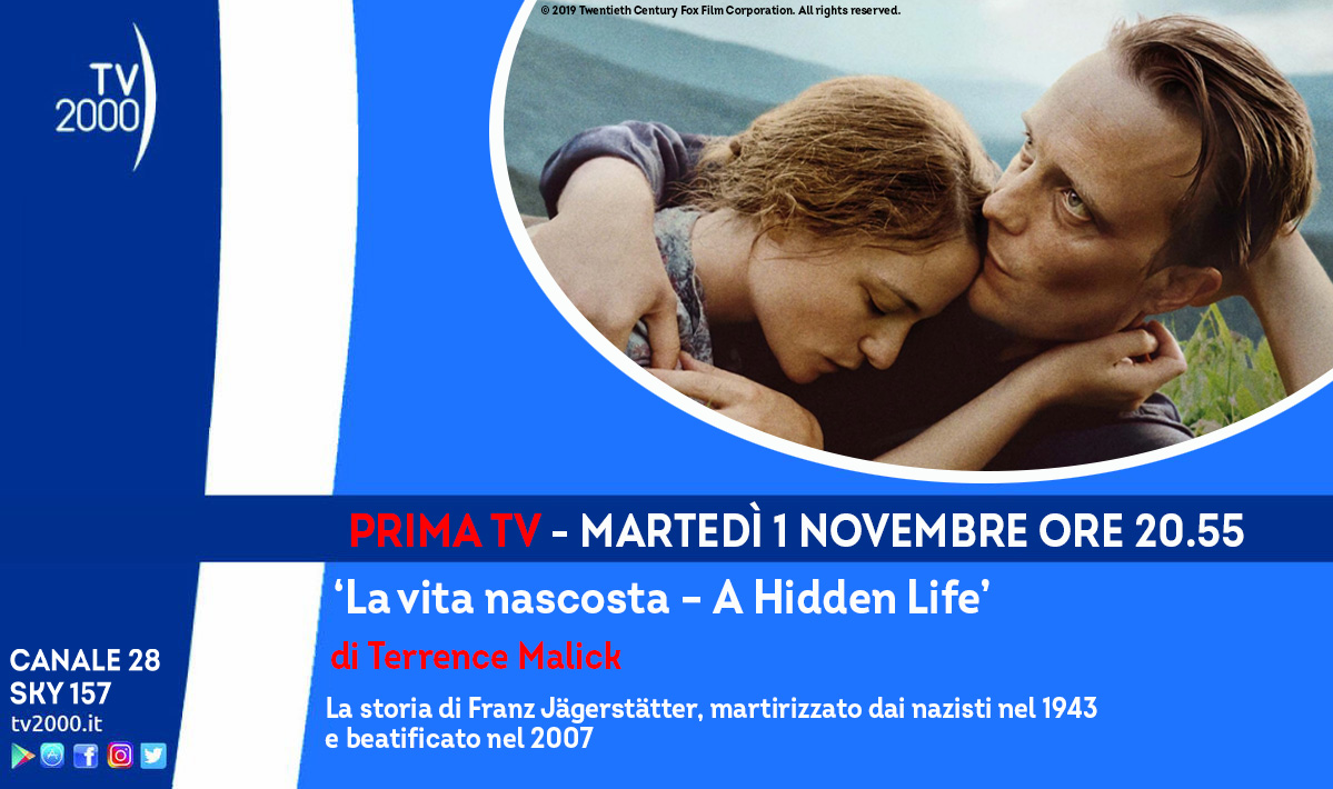 🔵#Primatv ‘La vita nascosta’ di #TerrenceMalick il film sulla vita del beato Franz Jägerstätter (1907-43) 🗓️martedì #1novembre su #Tv2000 📺 Canale 28 📡 157 Sky A #Cannes2019 vince Premio Giuria Ecumenica e Premio François-Chalais