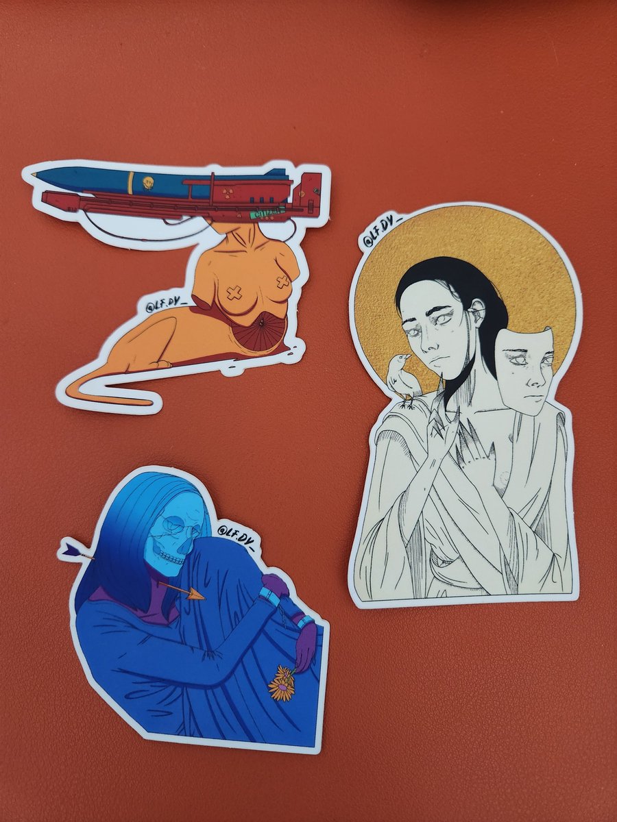 So stickers. Lmk if yall are intrested in getting one if these dudes.