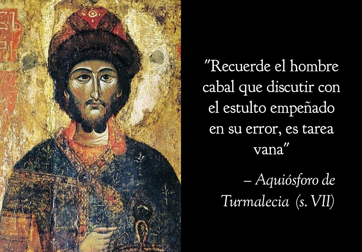 chav_ant's tweet image. Norma de vida: &quot;Contra el error no discuto&quot;