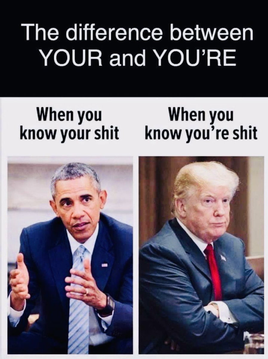 <a href="/WildWestShow4/">PFFlyer</a> <a href="/NotHoodlum/">Hoodlum 🇺🇸</a> @greasewoodbloom Tfg is undeniably jealous of his greatness and genuine popularity. The orange buffoon can never have those.
President Obama broke him forever. LOL