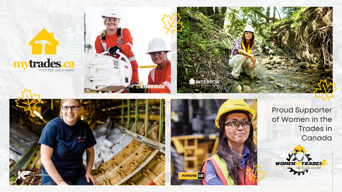 mytrades.ca is a proud supporter of Women in the Trades in #canada and the partnerships with Canada's largest employers who have joined us in this initiative. Check out our #jobs and virtual #hiring events at bit.ly/3sHCkoP
