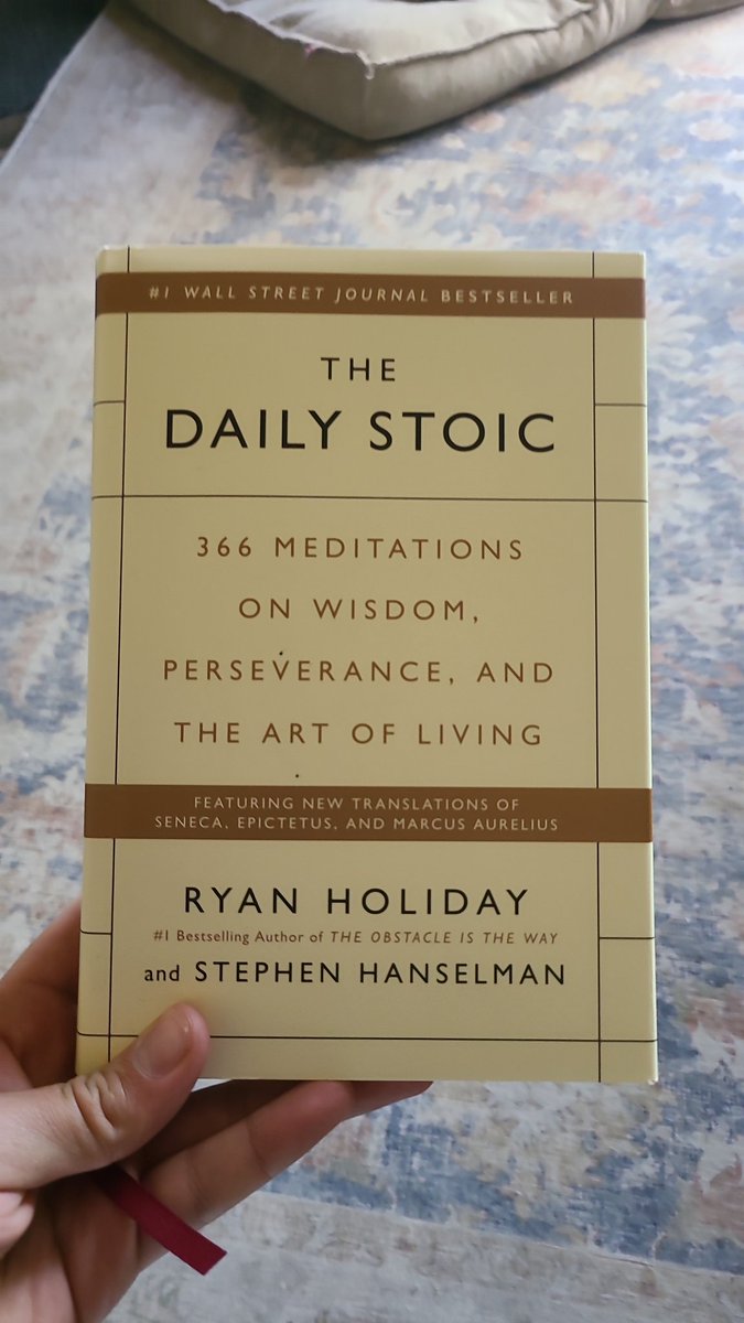 Humanornothing's tweet photo. The Daily Stoic by @RyanHoliday. Sometimes, I need to read the day's wisdom a couple of times to #letitsinkin. Very valuable and certainly recommended! https://t.co/irPIguWLe6