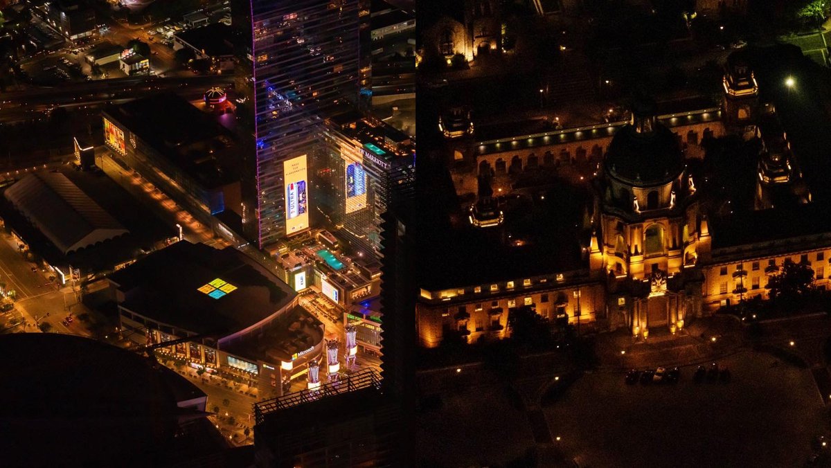 RoseBowlStadium's tweet photo. ✨The Golden Years✨
Last night, our 100th birthday culminated in a celebration across Southern California as venues glowed gold honoring the Rose Bowl as it entered its next century 💯 #RoseBowl

📸 @copterpilotla @westcoastaerial https://t.co/jLGOiU3grm