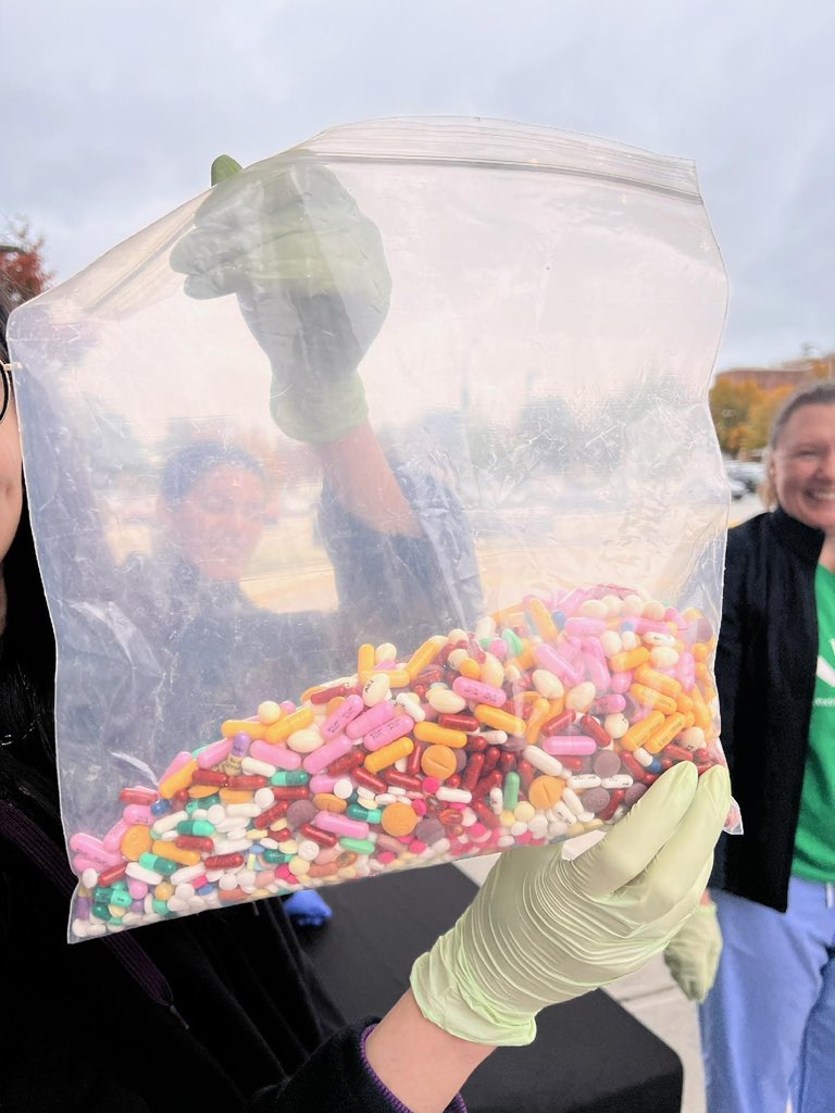 Our residents participated in #nationaldrugtakebackday and had medication from 1999 returned!!!