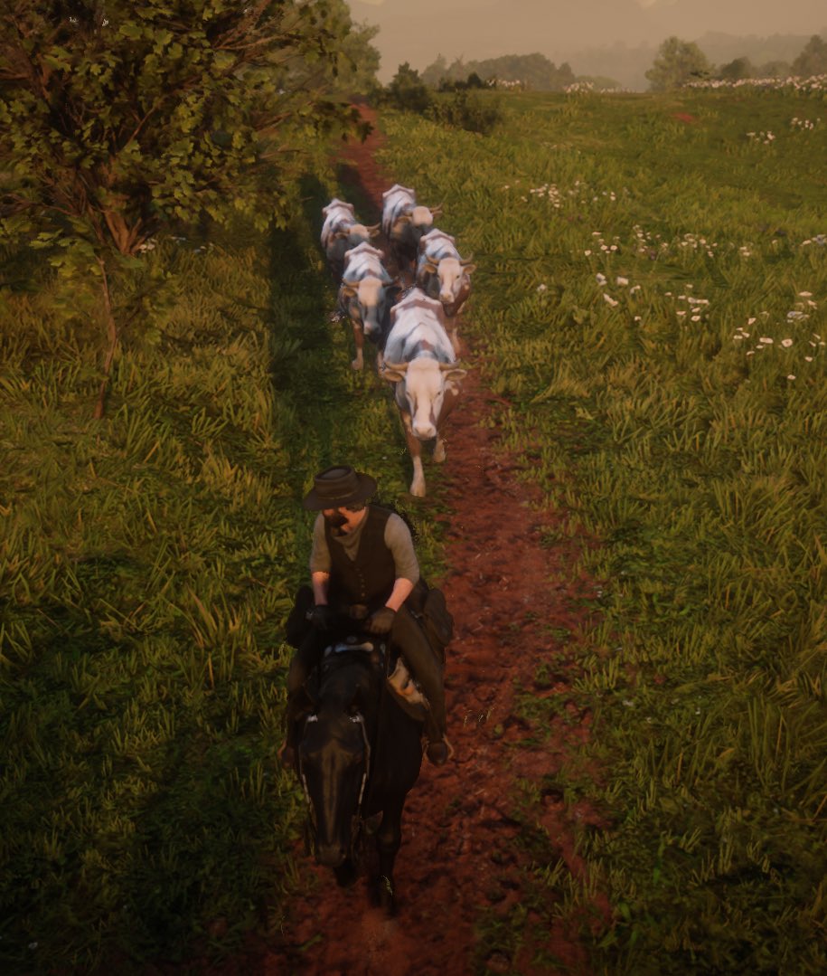 DwW_RP's tweet photo. Betriebsausflug 🐄 
#DwW #DerwildeWesten #RDR2 #Server #Gaming #RP https://t.co/ko4ur9ZqYl