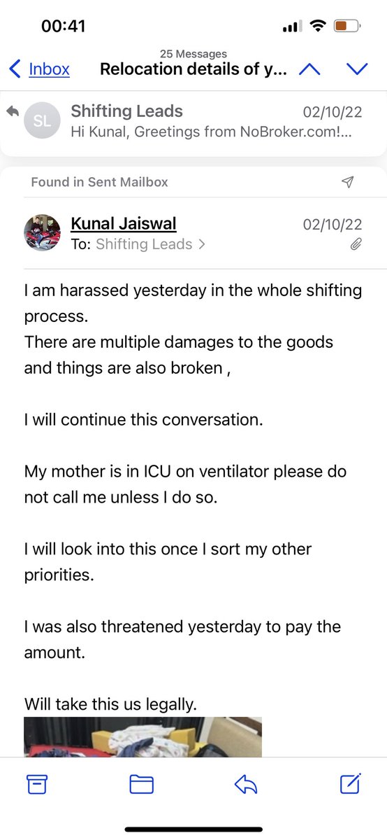 kunal___jaiswal's tweet photo. @nobrokercom Nobroker CEO and management should see how your team is harassing customer. Customer service is mere formality to coverup your scam. Clearly mail communication within 24 hr of shifting has been done for intimation of damages caused. STOP the scam you are running!!! https://t.co/rf7nNJwyHi
