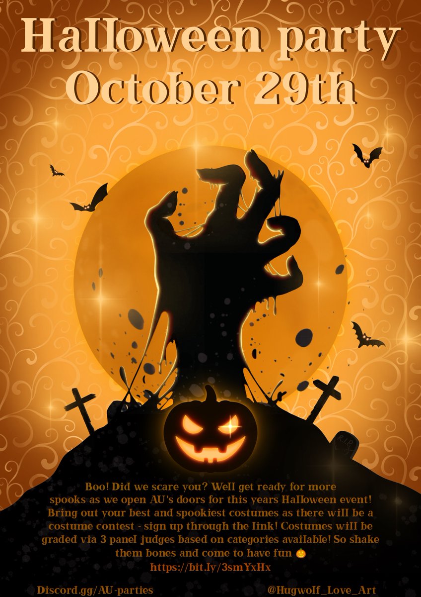 Club__AU's tweet image. HEY #VRChat Tonight we will be having our HALLOWEEN EVENT! There will be spooky music and a lot of cheers!

BEST PART! AVATAR CONTEST!!!
Starts at 9pm EST
Contest starts at 10pm EST

Sign up here! bit.ly/3smYxHx

Check out details in discord here 
bit.ly/3W8T0lP