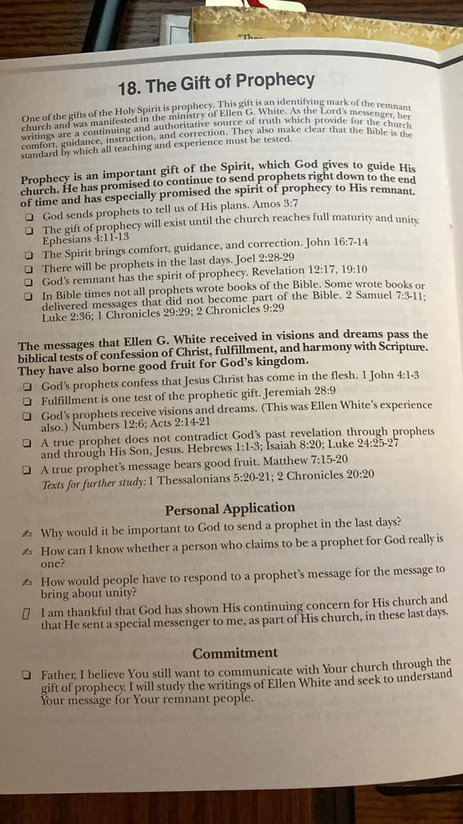 rudegirlsaggro's tweet image. This ought to put the lights of reason on. You get sucked in before you get to these “fundamentals.&quot; They&apos;re TELLING you she&apos;s a prophet without any proof, then you promise to study her works? Brainwashing 101. @adventistchurch #EGW #FalseProphet #falsedoctrine #SDA #sabbath