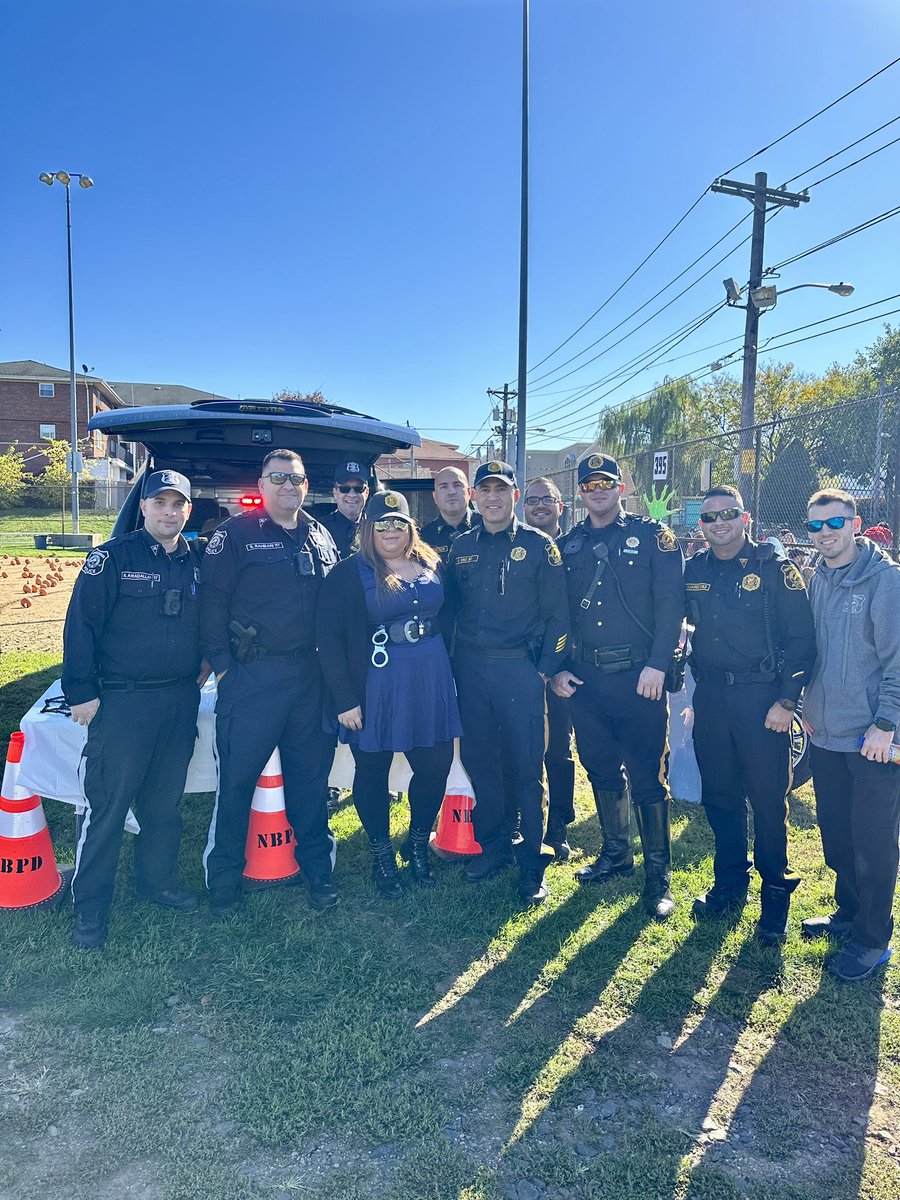 nbpolice's tweet photo. The North Bergen Police Department had a great time today at the Township Trunk Or Treat Event. The NBPD handed out candy and took pictures with the children. #NorthBergenPolice #PBA18 #PBA18A #TrunkOrTreat #nbpd #nj #newjersey #halloween #happyhalloween https://t.co/HJ0vQ4kNO8