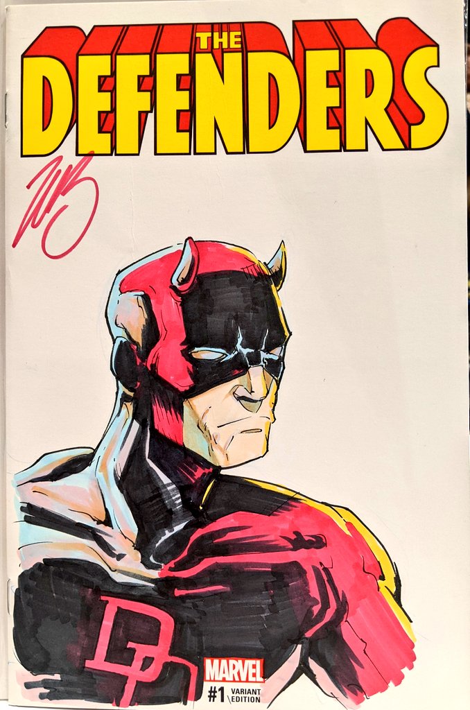 JimZub's tweet image. Sketch cover at #halcon2022-
Daredevil