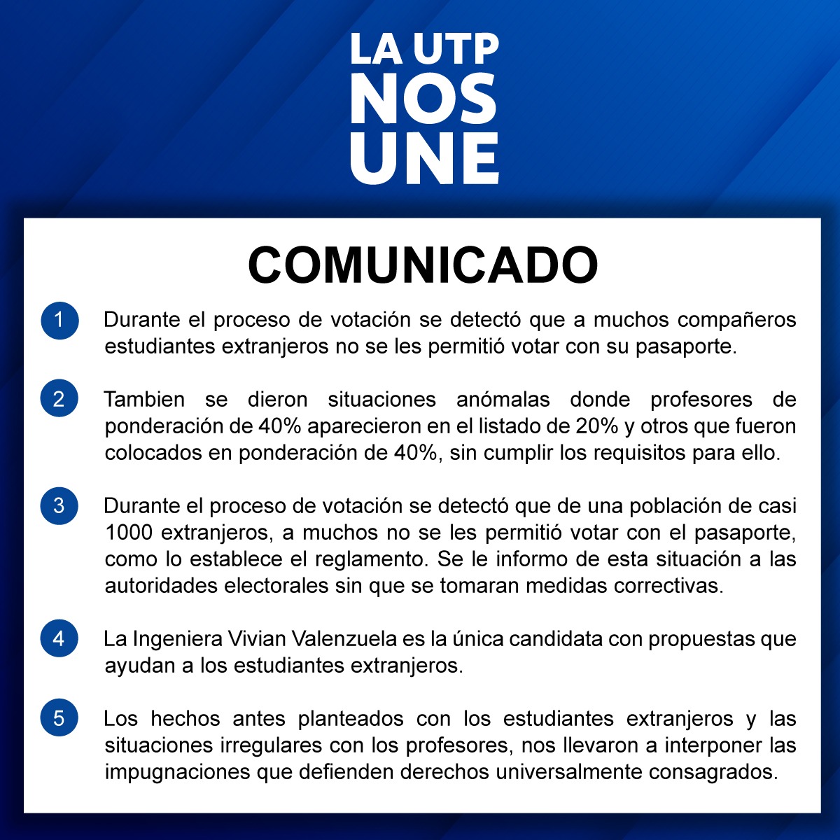 Comunicado oficial ℹ️