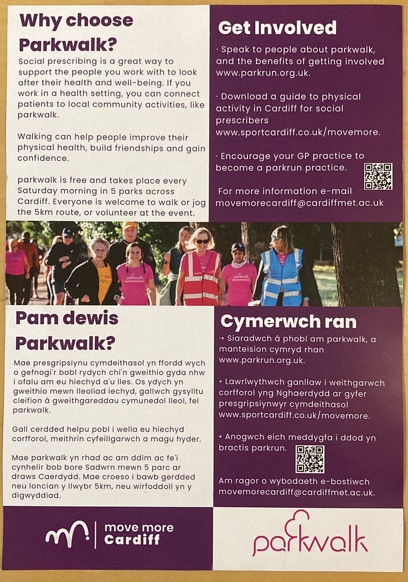 TeamBoobsPT's tweet photo. @Fiona_Kinghorn @tremorfaparkrun @CV_UHB Great to meet Hannah and Dawn from #MoveMoreCardiff this morning whilst there for @cancer5kYourWay! Picked up some of the flyers and posters to hand out @theBreastCentre and had an exciting chat about opportunities to work together 🎗🏃🏼‍♀️ https://t.co/Vnf76qHdsI