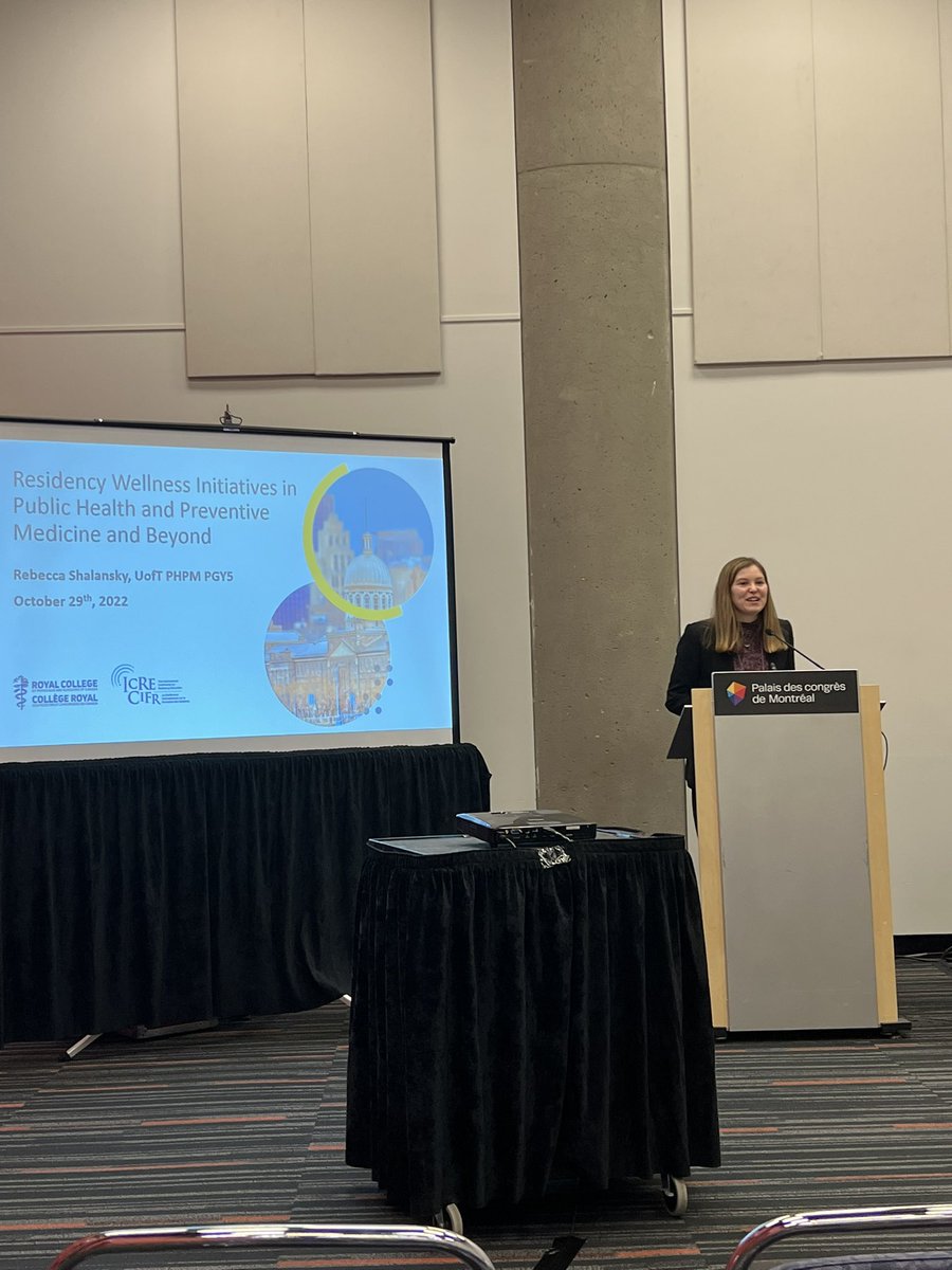 Presenting on and enjoying rich discussions on resident wellness at <a href="/ICREConf/">International Conference on Residency Education</a>. Thanks to my project team @OnyeActiveMD <a href="/Cin_Shen/">Cindy Shen</a>, Donald Cole, Hetal Patel. <a href="/PHPMUToronto/">UToronto - Public Health & Preventive Medicine</a>