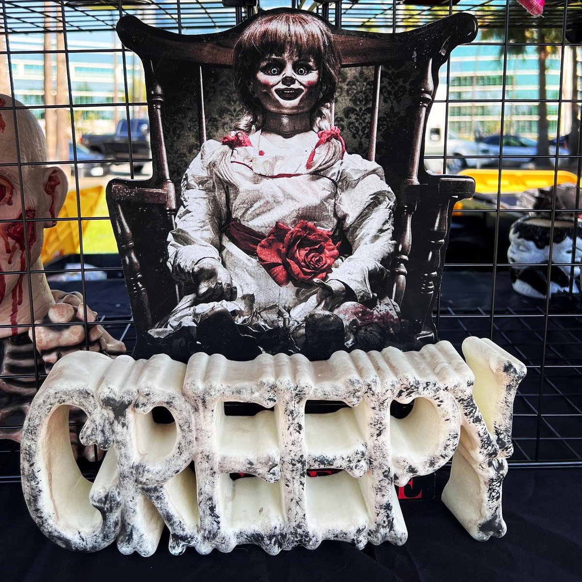 ZombieWalkLB's tweet photo. Sinister Dollz has arrived!  Swing by our Horror Vendor Island at Rainbow Harbor, on the grass just west of Yard House Restaurant, and pick up a spooky friend to take home! 🎃🧟‍♀️ https://t.co/2KZP1k5K7c https://t.co/vJgRti5wg6