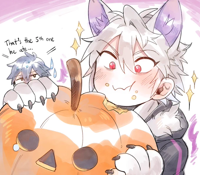 When the local Fell dragon just decided to take the pumpkins instead of candies on this Halloween XP  