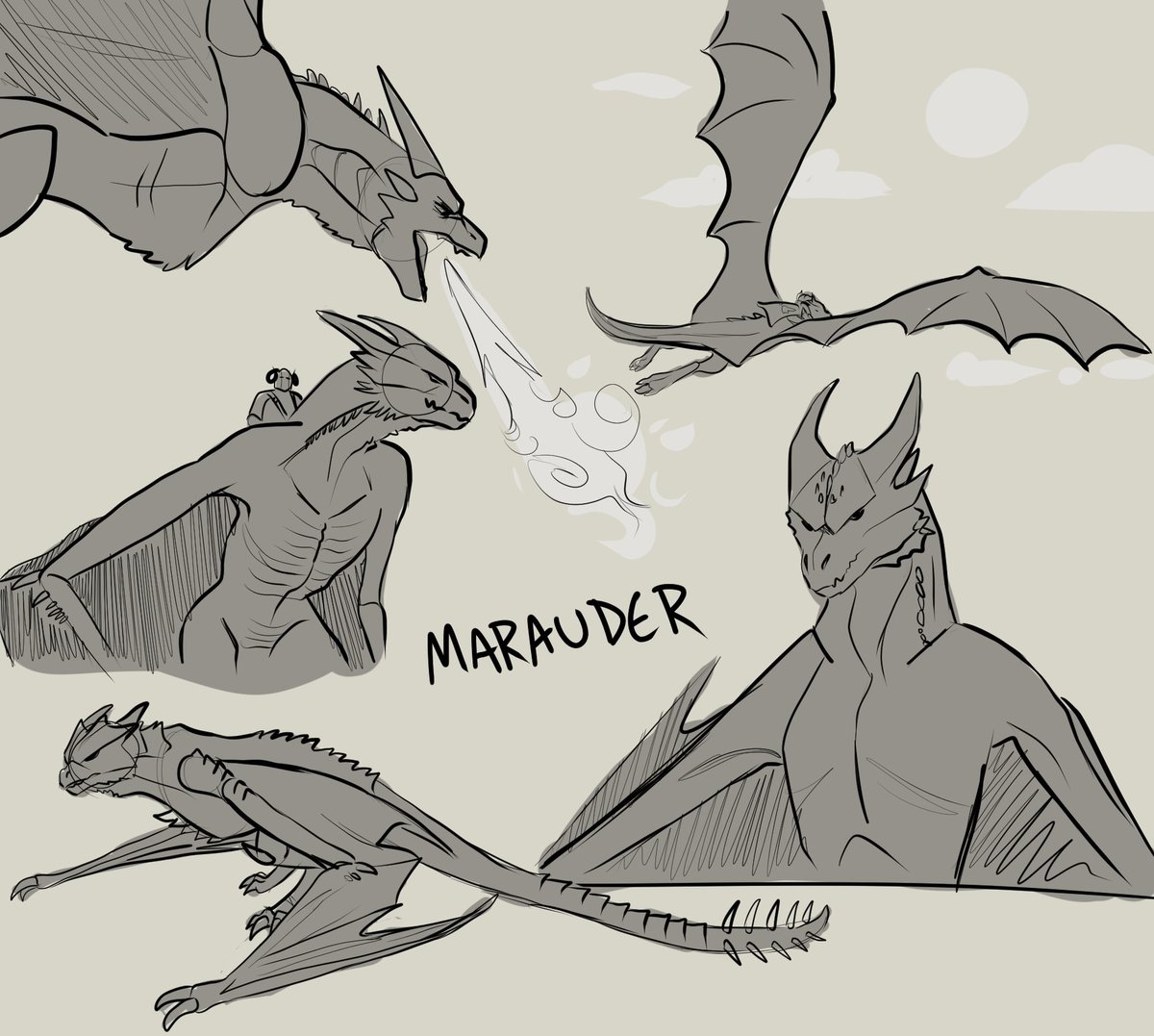 catsaidwhat's tweet photo. Century dragon studies🐲 https://t.co/f1FSJWVPVG