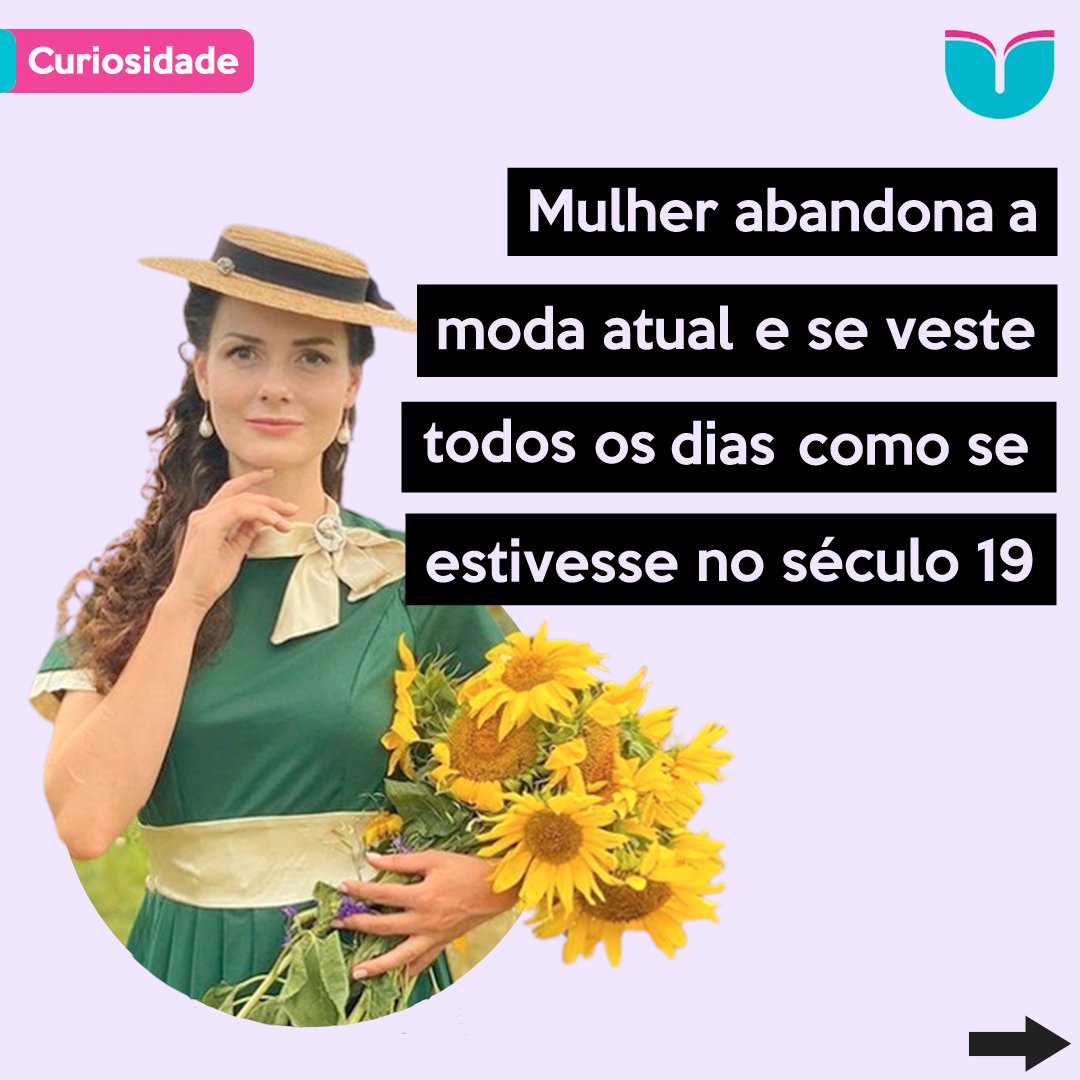 upmoda's tweet image. Mila Povoroznyuk, tornou-se conhecida internacionalmente pelo seu modo de vestir único, que ela usa para apresentar ao mundo o esplendor dos estilos de roupas de muitos séculos atrás. Siga @upmoda #moda #dicasmoda